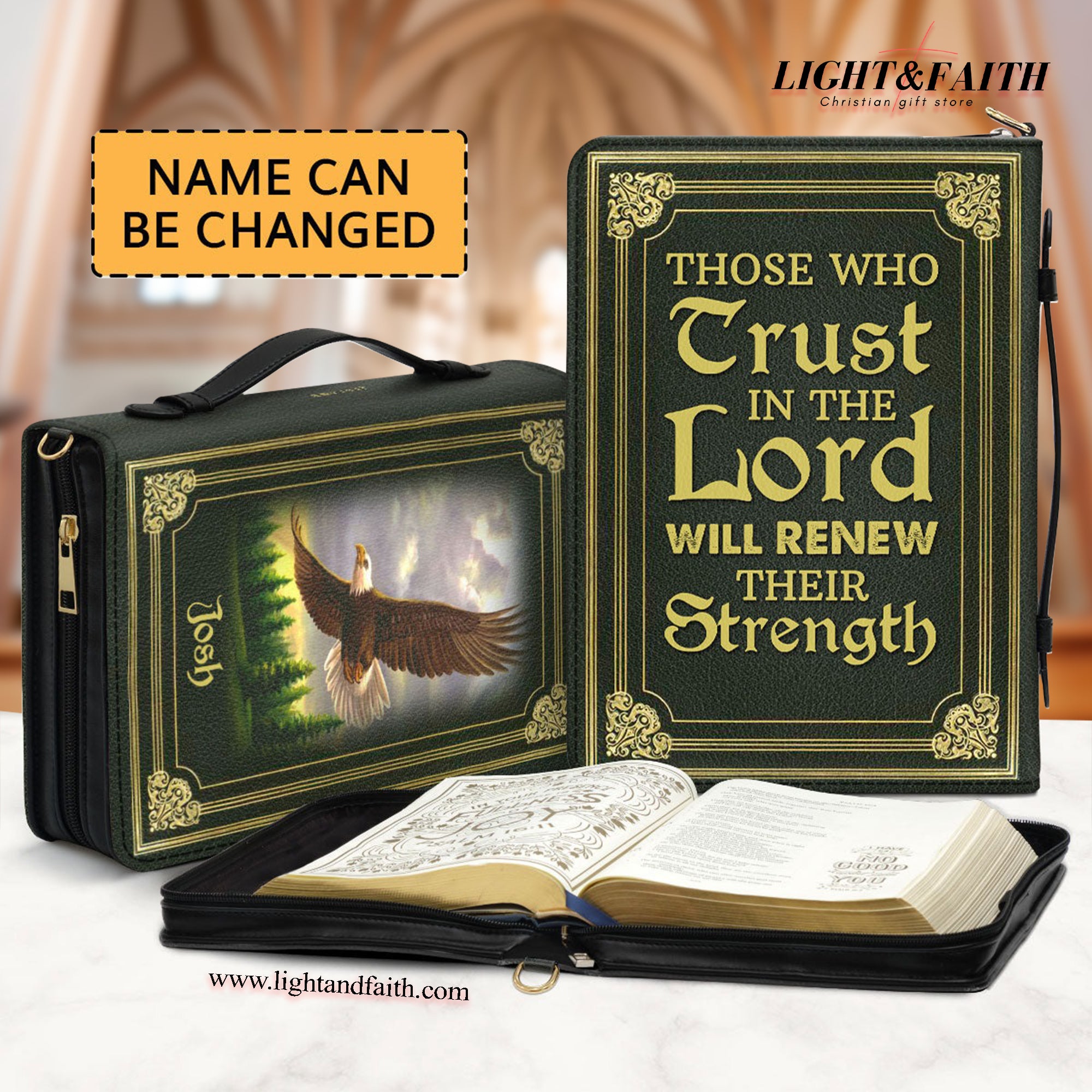 Zippered Bible Carrying Case Leather Book Cover, Personalized Bible Cover With Handle, Ideal Gift For Pastors, Christian Gift, Bible Covers Jesus Gifts